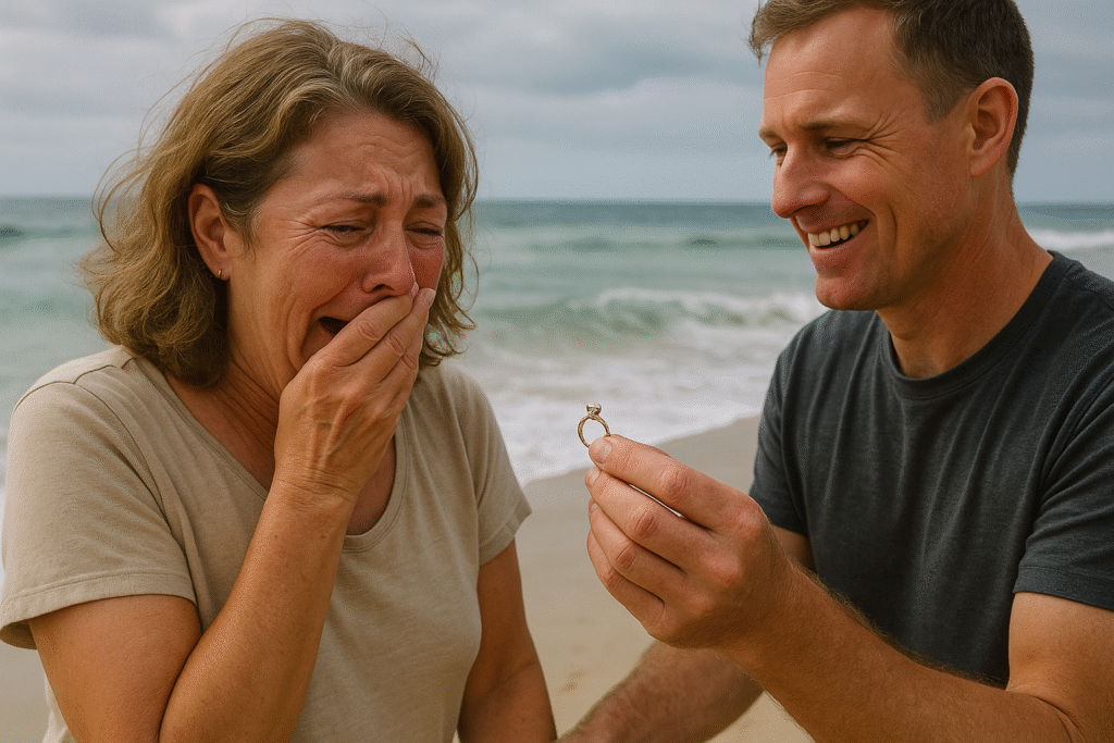 Una mujer perdió su anillo de compromiso en el mar, y veinte años después, alguien la buscó con él en la mano.