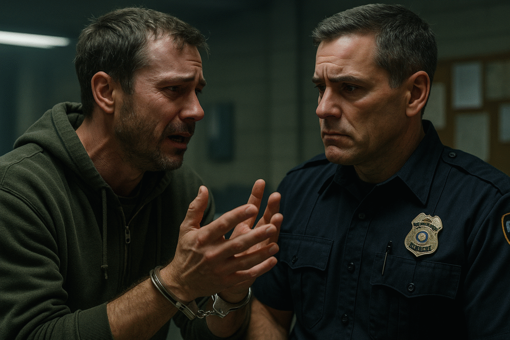 Un criminal se entregó a la policía, pero lo que confesó cambió la vida del oficial que lo arrestó.