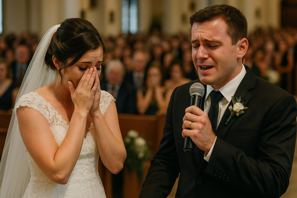 Se casó con un hombre que no podía hablar, pero lo que él dijo frente al altar hizo llorar a todos.