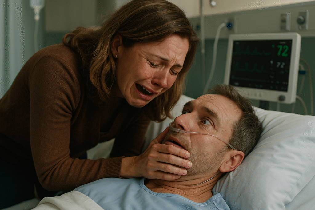 Ella fue al hospital a despedirse, pero el hombre al que amaba abrió los ojos justo cuando dijo “adiós”.