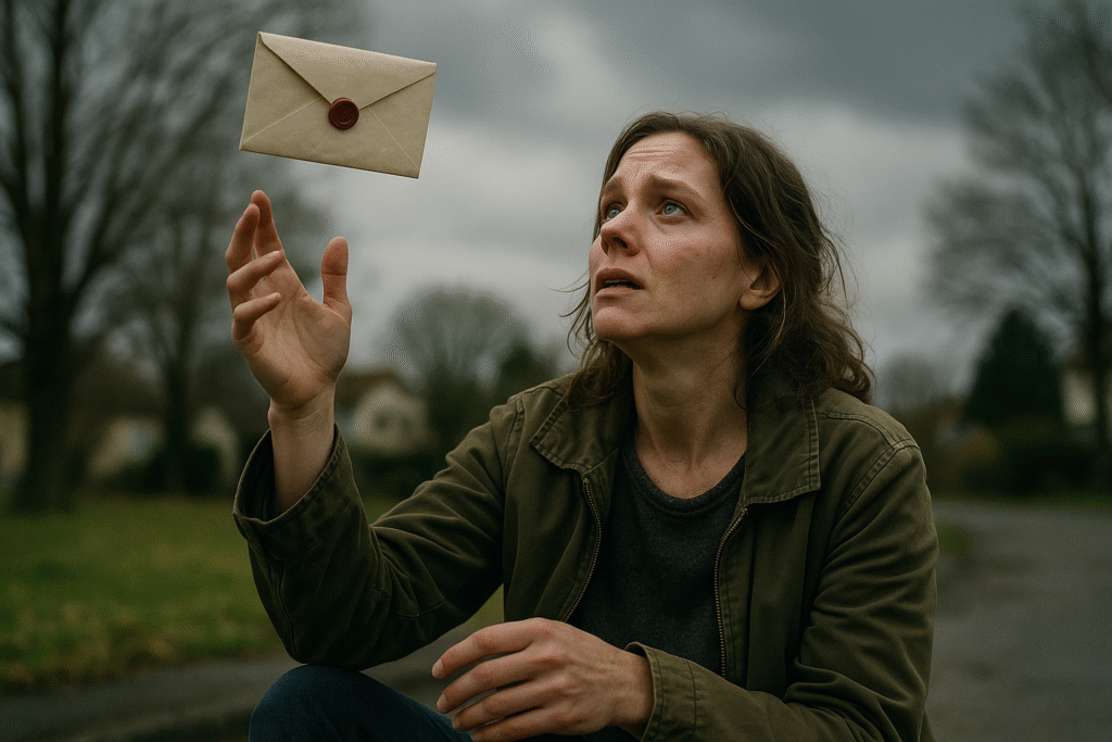 Ella perdió la fe, hasta que una carta caída del cielo la hizo creer de nuevo.