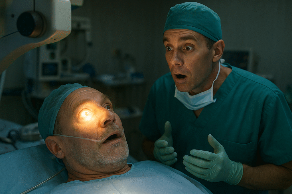 Un ciego vio una luz en medio de la cirugía, y lo que dijo después dejó al médico sin palabras.