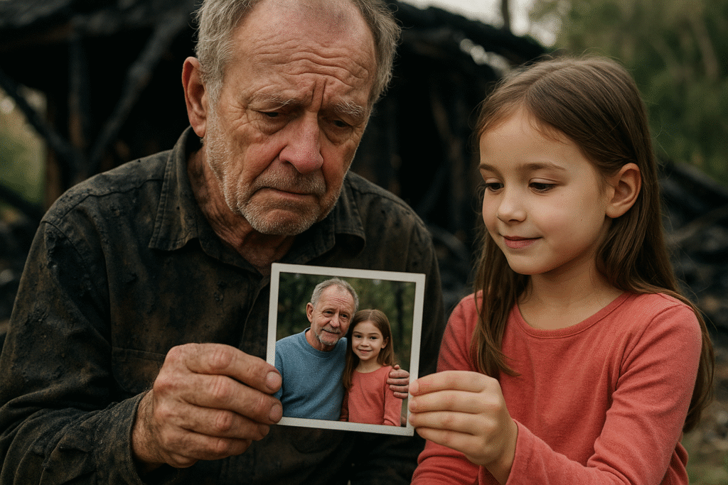 Él perdió todas sus fotos en un incendio, pero una niña le devolvió una que nunca existió.