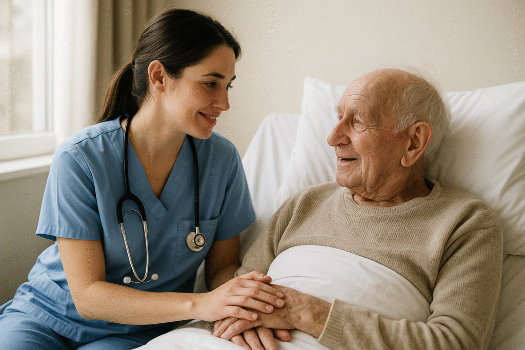Una enfermera cuidó a un anciano sin familia, hasta que descubrió que era su verdadero abuelo.