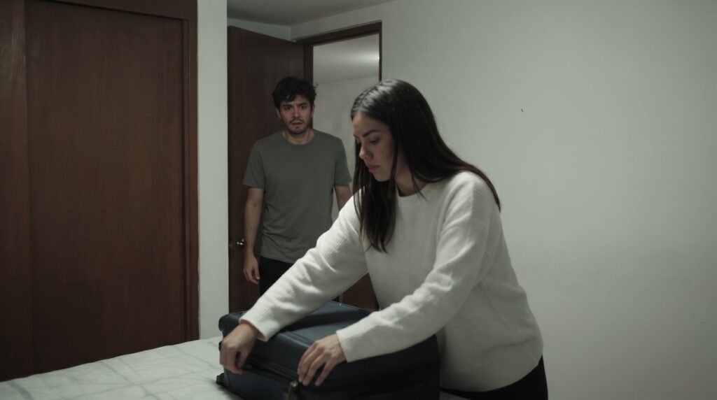 ¡Me voy de esta casa después de ocho largos años porque ya no te soporto!