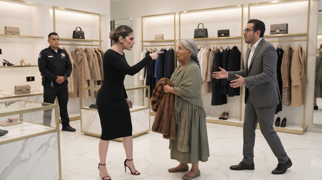 Humilló cruelmente a una anciana en una boutique de lujo, exigiéndole a los guardias que la sacaran a la calle, sin imaginar que era la verdadera dueña de todo el lugar.